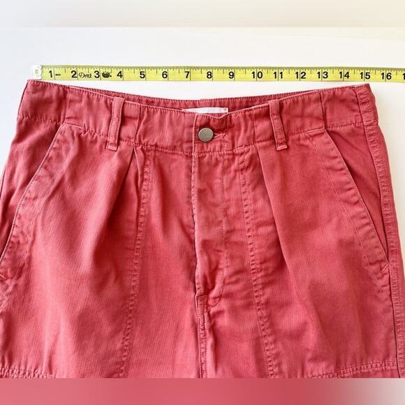 Sundry Croft Crop Pants Size 29 Deep Pockets Pink / Terra Cotta Cotton - Picture 6 of 10